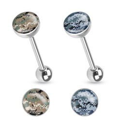 Piercing langue logo camouflage A