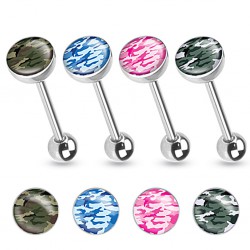 Piercing langue logo camouflage B