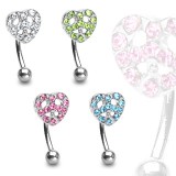 Piercing arcade 44 - Strass peace and love