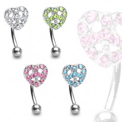 Piercing arcade 44 - Strass peace and love