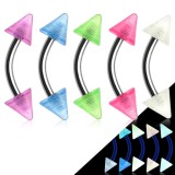 Piercing pour arcade acry 13 - Fluorescent pointes 4mm