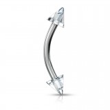 Piercing pour arcade acry 06 - UV unicolore pointes