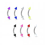 Piercing pour arcade acry 06 - UV unicolore pointes