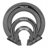 Piercing fer à cheval PVD black-line pointes 2 à 6mm