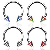 Piercing micro-circulaire 51 - Métal pointes striées