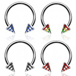 Piercing micro-circulaire 51 - Métal pointes striées