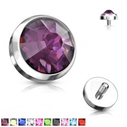 Embout microdermal strass plat