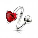 Piercing spirale 27 - Coeur