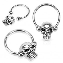 Piercing anneau 1,6mm 94 - Tête de mort