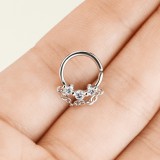 Piercing micro-bcr 168 - Chaînette trois strass