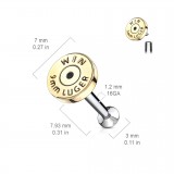 Piercing micro-labret 67 - Bullet
