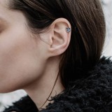 Piercing micro-labret 65 - Hibou multistrass