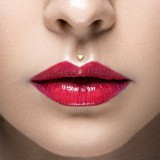 Piercing micro-labret PTFE OR-14k coeur