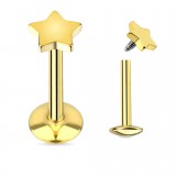 Piercing micro-labret 47 - PVD étoile
