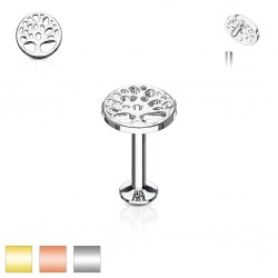 Piercing micro-labret 28 - Arbre de vie