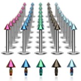 Piercing micro-labret 32 - PVD pointe screw in