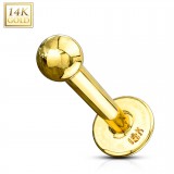 Piercing micro-labret OR-14k boule