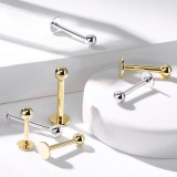 Piercing labret OR-14k blanc boule