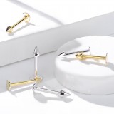 Piercing labret OR-14k jaune pointe