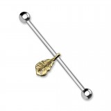 Piercing industriel 41 - Plume pendante