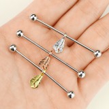 Piercing industriel 41 - Plume pendante