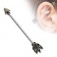 Piercing industriel 173 - Flêche couleur bronze
