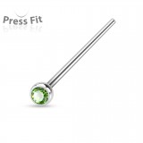 Piercing nez pliable boule strass 1mm
