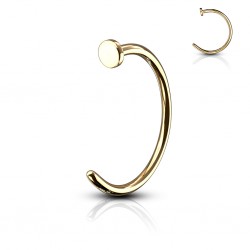 Anneau de nez plaqué-or 0,5 à 1mm