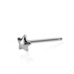 Piercing nez pliable 0.8mm 08 - Argent étoile