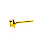 Piercing nez pliable 0.8mm 09 - Plaqué-or étoile