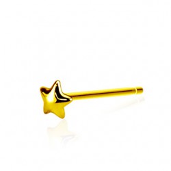 Piercing nez pliable 0.8mm 09 - Plaqué-or étoile