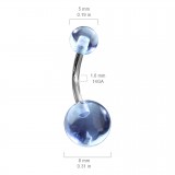 Piercing nombril UV 23 - Unicolore