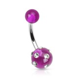 Piercing nombril UV 21 - Multistrass