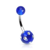 Piercing nombril UV 21 - Multistrass