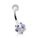Piercing nombril UV 21 - Multistrass