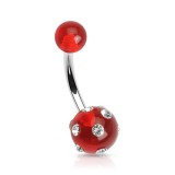 Piercing nombril UV 21 - Multistrass