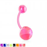 Piercing nombril UV 78 - Flexible melon