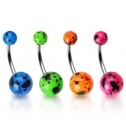 Piercing nombril UV 54 - Tacheté