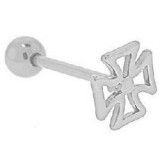 Piercing langue 22 - Croix