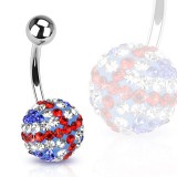 Piercing nombril cristal 33 - Férido British