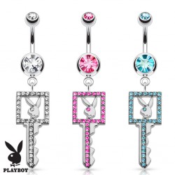 Piercing nombril Playboy 17 - Clé multistrass
