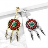 Piercing nombril attrape rêve 12 - Style antique A