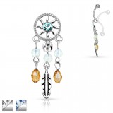 Piercing nombril attrape rêve 08 - Inversé