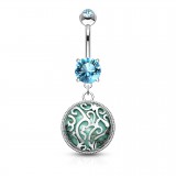 Piercing nombril pierre semi-précieuse 09 - Rond