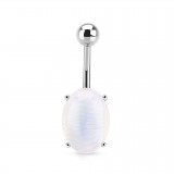 Piercing nombril pierre semi-précieuse 12 - Opalite