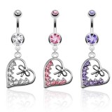 Piercing nombril coeur 11 - Noeud papillon