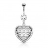 Piercing nombril coeur 46 - Royal