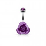 Piercing nombril fleur 02 - Petite rose
