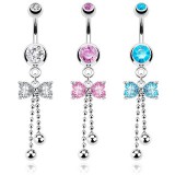 Piercing nombril noeud papillon 09 - Chainettes