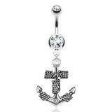 Piercing nombril ancre marine 07 - Cordage